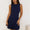 Women’s Navy Mini Evening Dress – Elegant Sleeveless Cocktail Party Dress