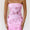 Women’s Strapless Sequin Midi Evening Dress – Pink Sparkly Cocktail Dress