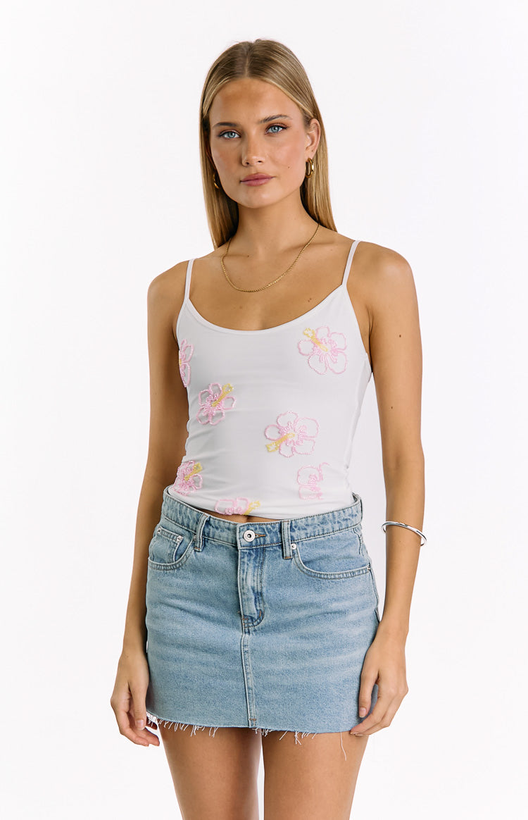 Styling White Beaded Top