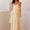 Women’s Yellow Maxi Evening Dress – Elegant Sleeveless Formal Gown
