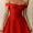 Women’s Red Off-Shoulder Mini Evening Dress – Elegant Cocktail Party Dress