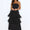 Women’s Black Strapless Maxi Evening Dress – Elegant Formal Wedding Guest Gown